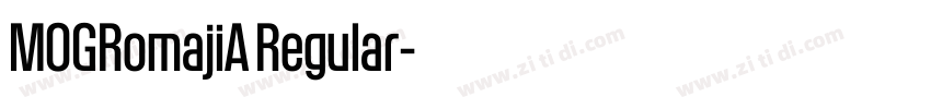 MOGRomajiA Regular字体转换